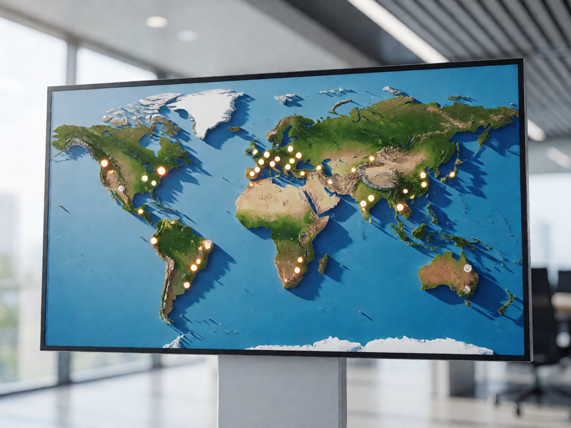 世界足球赛事分布地图，展示全球联赛覆盖范围